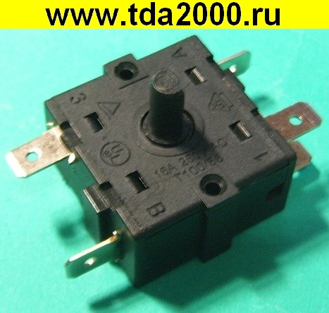 Переключатель обогревателя 5 выводов 4 положения, 16 А