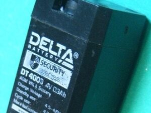 Аккумулятор 4в 0,3Ач Delta DT4003 (26х21х40) свинцовый