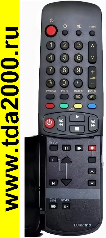Пульт Panasonic EUR51973 с крышкой TV/TXT,VCR (заменяет EUR51971)