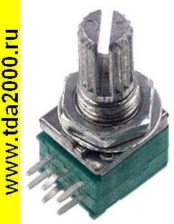 F091 KC 2х50ком B503 сдвоенный линейный вал с накаткой резистор переменный