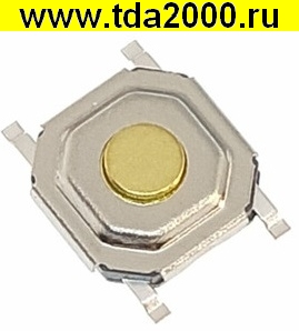 Кнопка 5,1x5,1x1,5мм 4 вывода smd тактовая