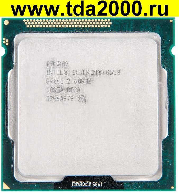 550 LGA 1155 SR061 L3 2 Мб Кэш 2,60 ГГц демонтаж (Процессор Intel Celeron G) микросхема