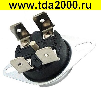 термореле 75°C 20А KSD302X 4 контакта с кнопкой
