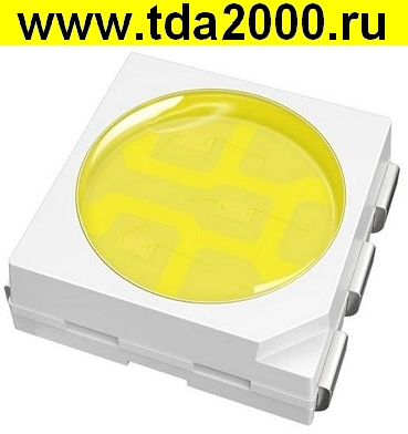 smd LED 5050(2020) 3,1v 5000mcd 6250K белый холодный 1J-5050W3-S-AKK чип светодиод