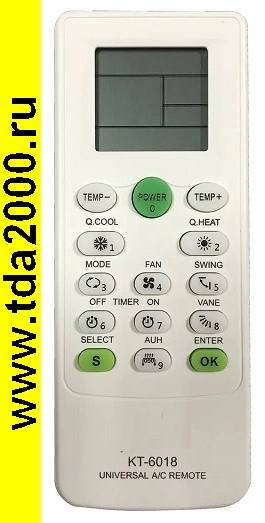 Пульт Kt-6018 для кондиционера 6000 моделей в 1