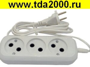 Удлинитель сетевой 3 розетки 5м (ШВВП)