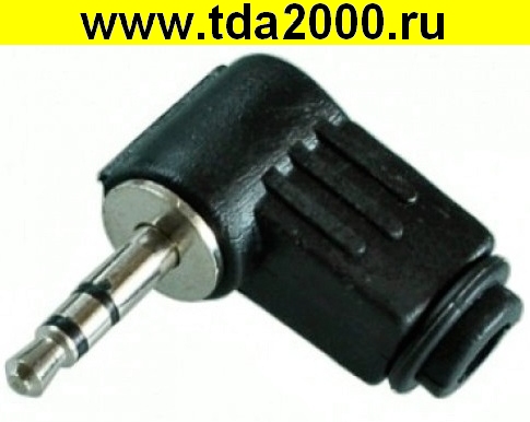 Разъём Аудио 3,5 штекер на кабель угловой