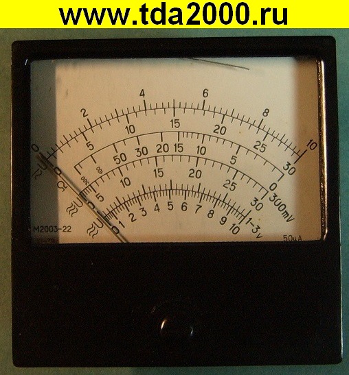 МикроАмперметр 0-50мкА М2003-22, 2.5 (80х80) Щитовой