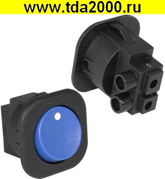 Клавишный переключатель RS-101-7C on-off синий