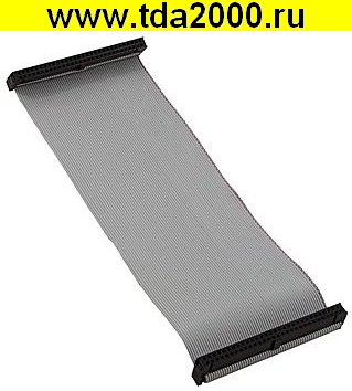 Разъём IDC-60F pitch-1,27 Соединительный кабель-шлейф ленточный длина 200мм с разъемами 60pin