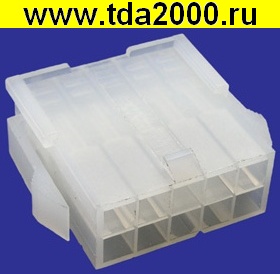 Разъём Питания низковольтный MF-2x5M штекер с контактами (высота 9,6мм)