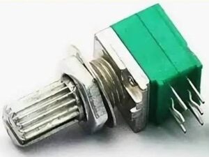 RV097G B10K стерео (6 выводов) вал 10мм L=15мм резистор переменный