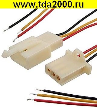 Межплатный кабель питания 1008 AWG24 3x2.8 5mm L=300mm RBY