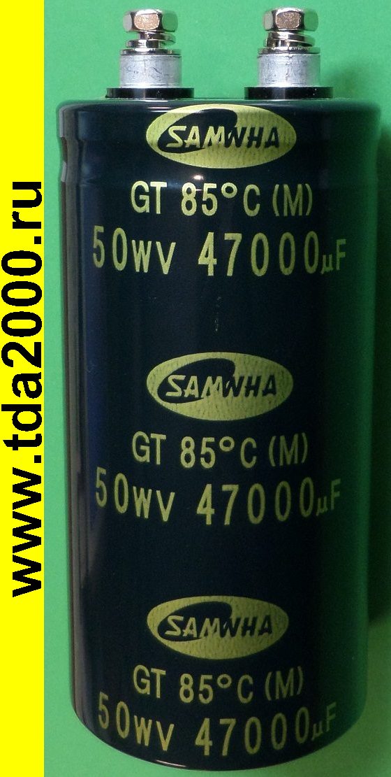 47000 мкф 50в 51х100 GT GT1H479M51100SB Screw SAMWHA конденсатор электролитический