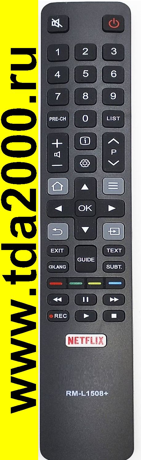 Пульт Tcl RC802N (=RM-L1508+) YAI2, 06-IRPT45-GRC802N LCD TV NETFLIX