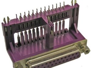 Разъём D-sub DRN-25F гнездо на плату угловое