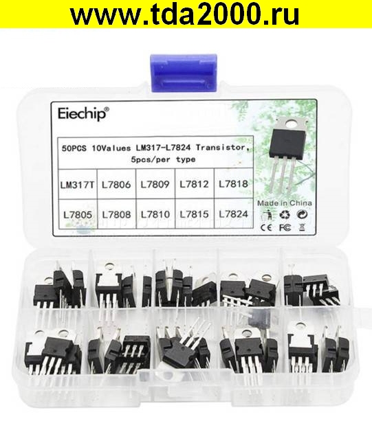 ft048959.jpg Набор ов серии LM 317 - LM7824, TO-220, 10 номиналов по 5шт= 50шт транзистор — изображение 1