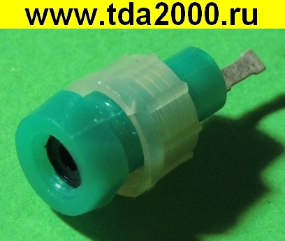 Разъём Банан гнездо Г1.6 зеленый