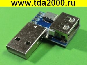 Плата- Переходник XFW-USB3 с разъемами USB гнездо+USB штекер + USB-микро гнездо
