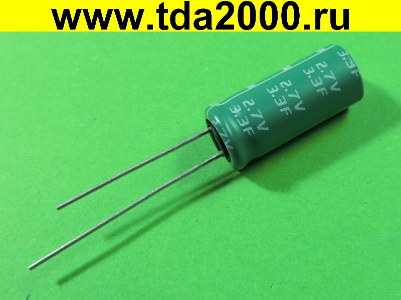 ft049322.jpg 3,3 Ф 2,7в 8х19,5 ионистор (суперконденсатор Sanxin) конденсатор электролитический — изображение 1