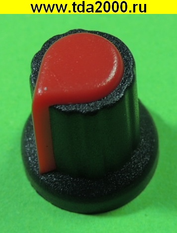 ft049450.jpg Ручка для резистора WH148 красная с накаткой — изображение 1