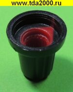 Ручка для резистора WH148 красная с накаткой — изображение 2