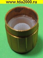 Ручка для резистора алюминиевая 15x17 мм золото — изображение 2