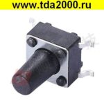 Кнопка Кн01 smd 6х6х8,5 smd11мм шток 4,7мм тактовая — изображение 2