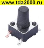 Кнопка Кн01 smd 6х6х8,5 smd11мм шток 4,7мм тактовая