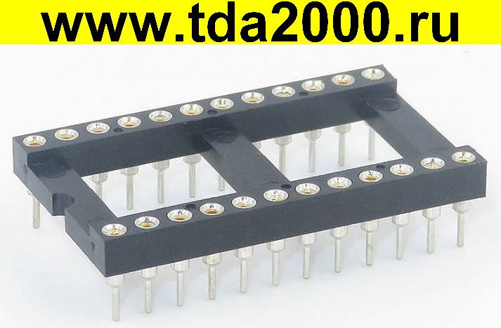 ft049563.jpg Панелька dip -24-широкая SCSМ с шагом 2,54мм цанговая для микросхем — изображение 1