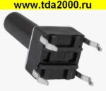 Кнопка Кн01 4pin 6х6х20,5 шток 16,7мм (SWT-6,kft02) тактовая — изображение 2