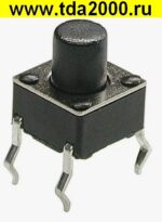 Кнопка Кн01 4pin 6х6х7,0 шток 3,2мм (SWT-6,kft02) тактовая