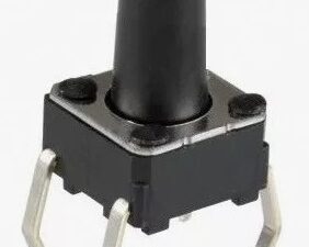 Кнопка Кн01 4pin 6х6х8,0 шток 4,2мм (SWT-6,kft02) тактовая