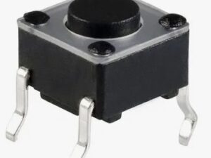 Кнопка Кн01 4pin 6х6х4,5 шток 0,7мм (SWT-6,kft02) тактовая