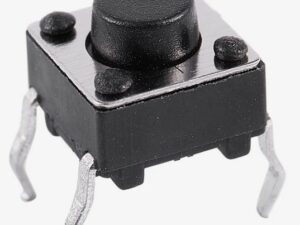 Кнопка Кн01 4pin 6х6х5,0 шток 1,2мм (SWT-6,kft02) тактовая