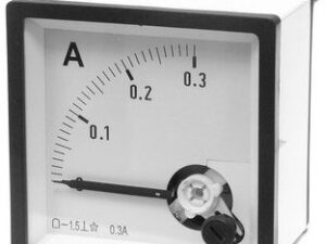 Щитовой прибор постоянного тока Амперметр 0.3А (72х72)