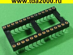 Панелька dip -28-широкая SCSМ с шагом 2,54мм цанговая для микросхем