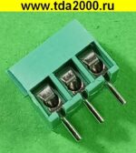 Клеммник на плату Разъём Клеммник 3pin шаг 3,5мм KF350-3P терминальный блок  (колодка на плату для провода под винт) — изображение 4