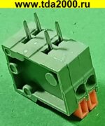 Клеммник на плату Разъём Клеммник 2pin шаг 2,54мм KF141-2x2P терминальный блок  (колодка на плату для провода под винт) — изображение 3