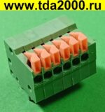 Разъём Клеммник 6pin шаг 2,54мм KF141-2x6P терминальный блок  (колодка на плату для провода под винт)