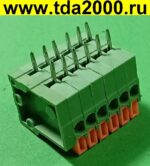 Разъём Клеммник 6pin шаг 2,54мм KF141-2x6P терминальный блок  (колодка на плату для провода под винт) — изображение 3