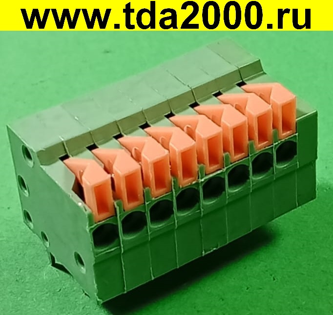 ft050098.jpg Разъём Клеммник 8pin шаг 2,54мм KF141-2x8P терминальный блок (колодка на плату для провода под винт) — изображение 1
