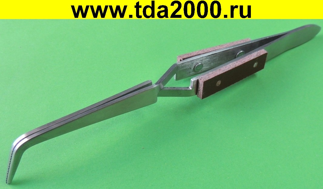 ft050335.jpg Пинцет 1PK-117T обратно изогнутый Зажим (134град., 70/160мм) ProsKit — изображение 1