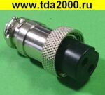 Разъём цилиндрические малогабаритный Разъём Цилиндрический малогабаритный GX16 16M-2 штекер+гнездо — изображение 3