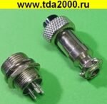 Разъём цилиндрические малогабаритный Разъём Цилиндрический малогабаритный GX12 M-3 штекер+гнездо — изображение 2