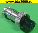 Разъём цилиндрические малогабаритный Разъём Цилиндрический малогабаритный GX12 M-3 штекер+гнездо — изображение 3