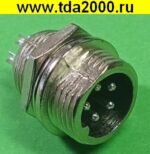 Разъём цилиндрические малогабаритный Разъём Цилиндрический малогабаритный GX12 M-5 штекер+гнездо — изображение 4