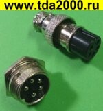 Разъём цилиндрические малогабаритный Разъём Цилиндрический малогабаритный GX16 16M-5 штекер+гнездо