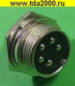 Разъём цилиндрические малогабаритный Разъём Цилиндрический малогабаритный GX16 16M-5 штекер+гнездо — изображение 4