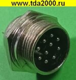 Разъём цилиндрические малогабаритный Разъём Цилиндрический малогабаритный GX16 16M-10 штекер+гнездо — изображение 4